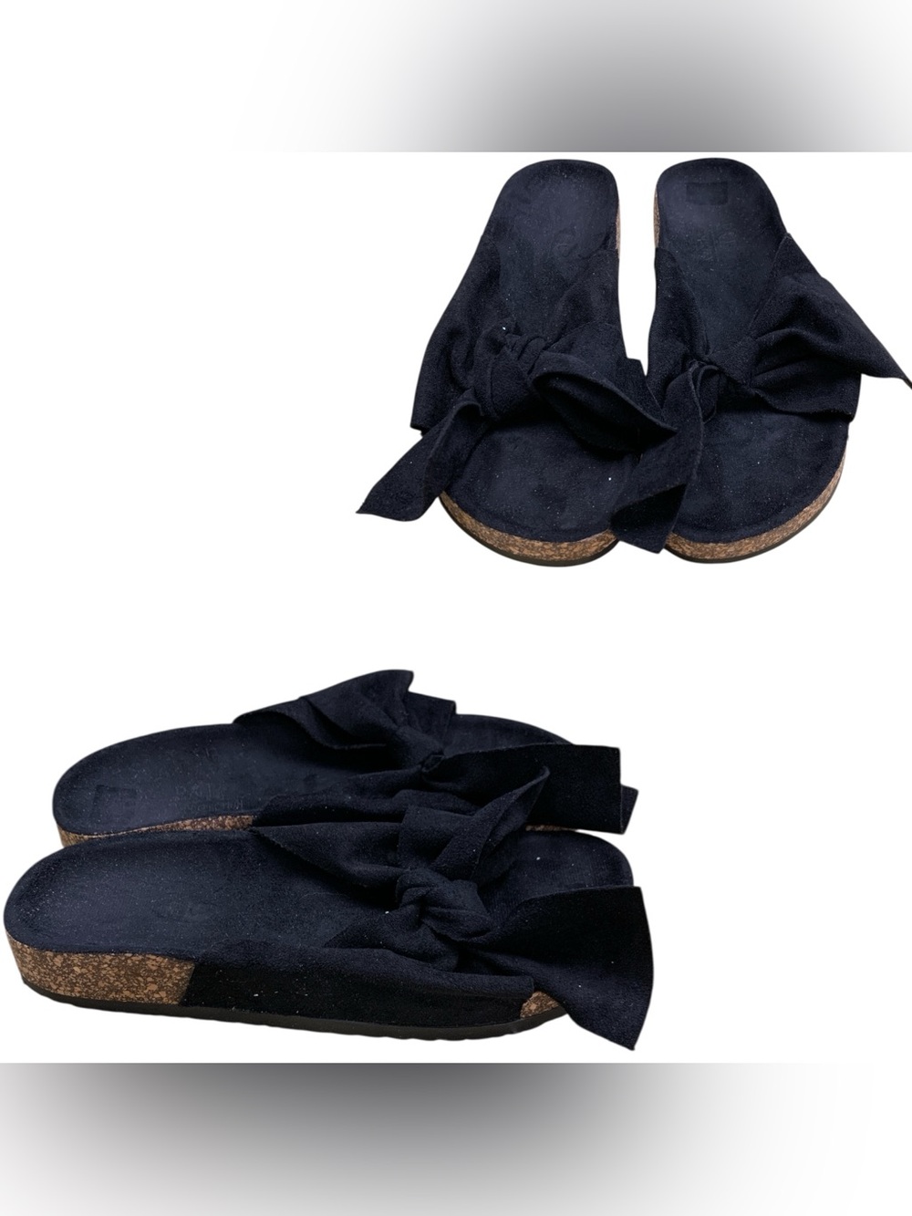 Black Knot Slide Sandals - Unbranded S8